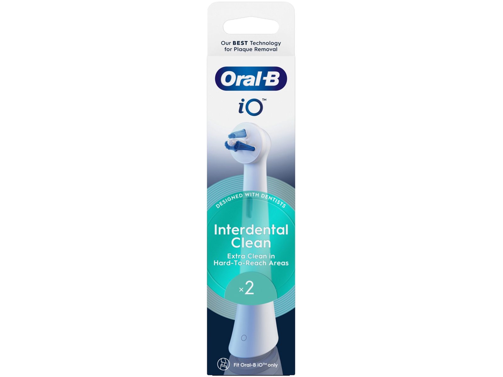 Oral-B iO Interdental Clean borsthuvuden vit (2 st.)