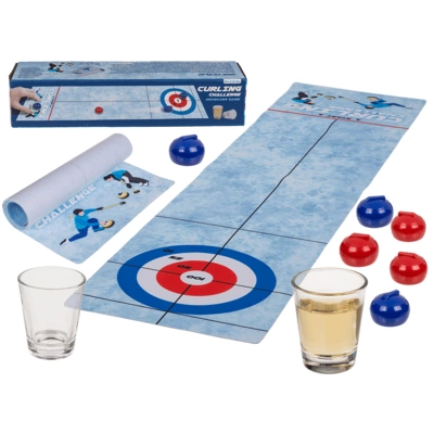 Tabletop Curling Drinking Game