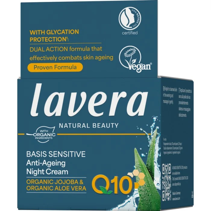 Lavera Basis Sensitiv Q10 Anti-Ageing Night Cream 50 ml, bild 5