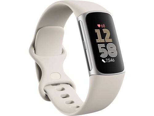 Fitbit Charge 6 aktivitetsarmband AMOLED GPS NFC, Porslin/Silver, bild 3