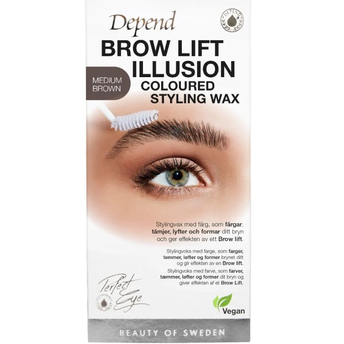 Depend Perfect Eye Brow Illusion Wax Medium Brown