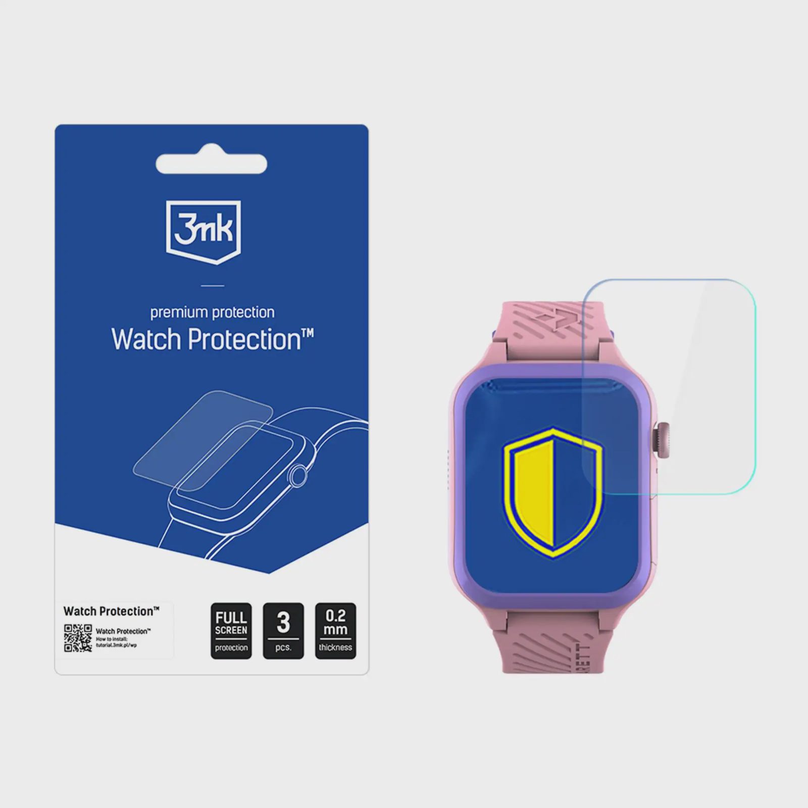 3mk Klockskydd ARC Smartwatch skärmskyddsfilm för Garett Essa 2 AI 4G