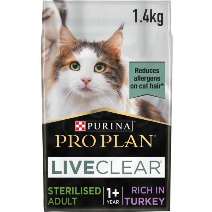 Purina Pro Plan LiveClear Sterilised Adult 1+ år 1,4 kg