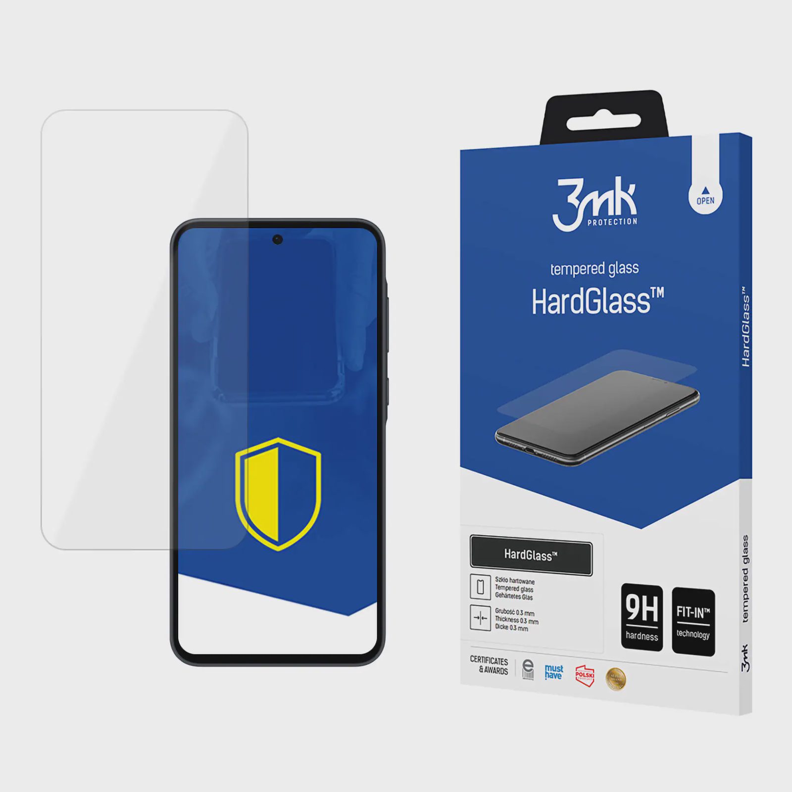 9H 3mk HardGlass™-glas till Samsung Galaxy M35 5G