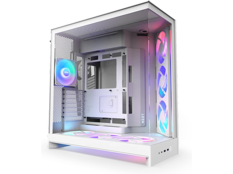 NZXT H9 Flow RGB+ 2025 Vit, bild 4