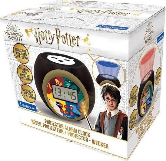 Harry Potter väckarklocka med projektor, timer, 3-färgsprojektion