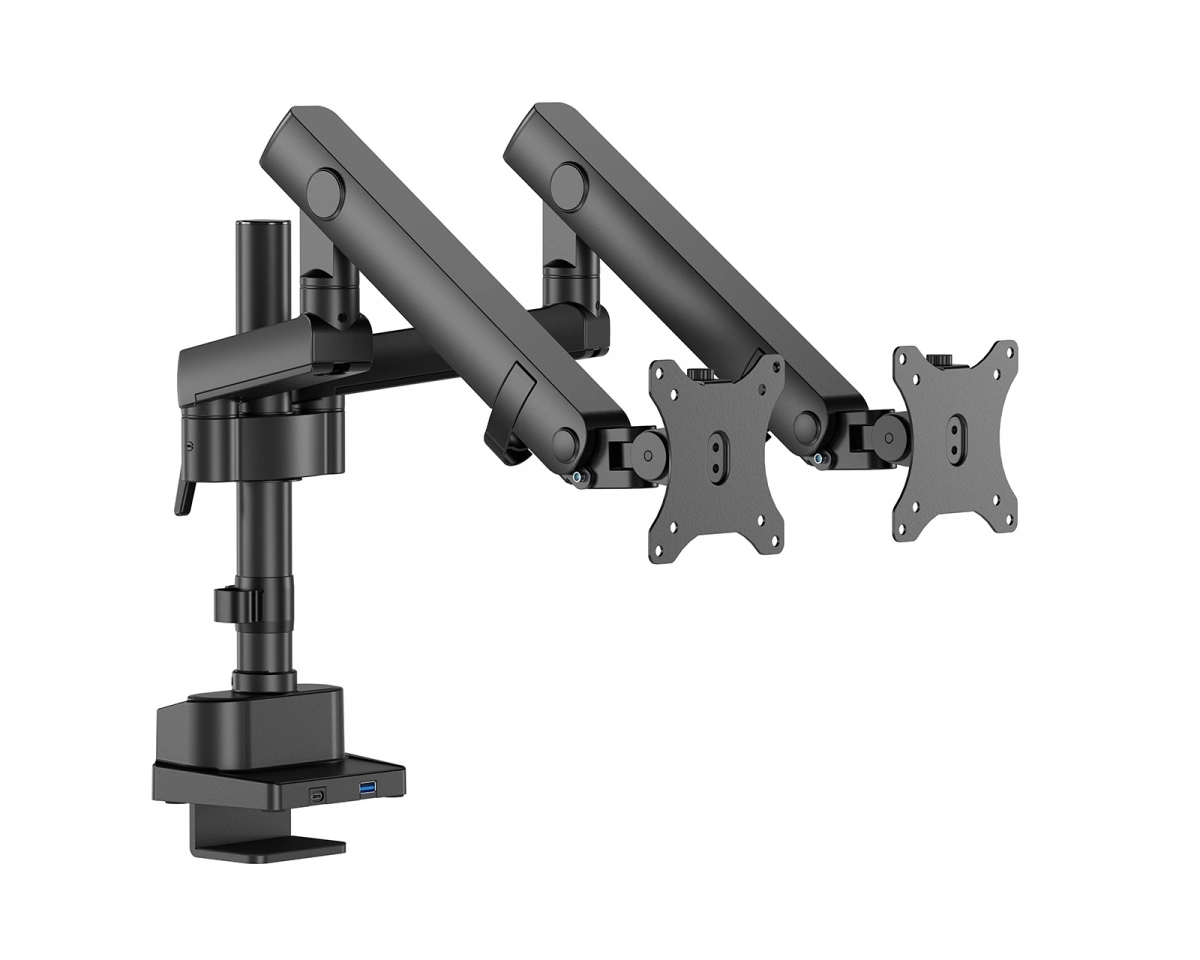 MaxMount Skärmstativ SLIM V2 med USB 3.0-Hubb - 2 Skärmar, bild 2
