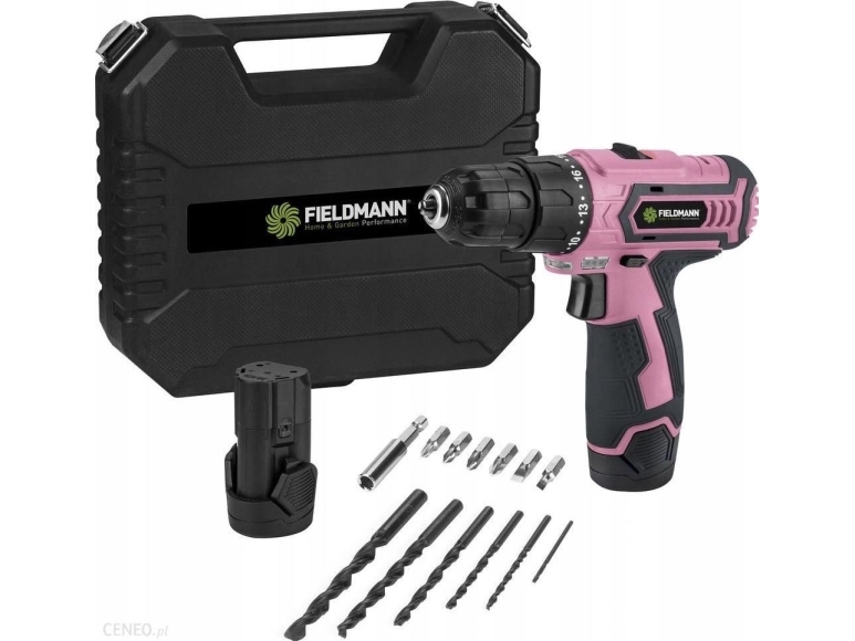 Borr-/skruvdragare Fieldmann FDV 10253-A 12 V 2 x batteri 1,3 Ah