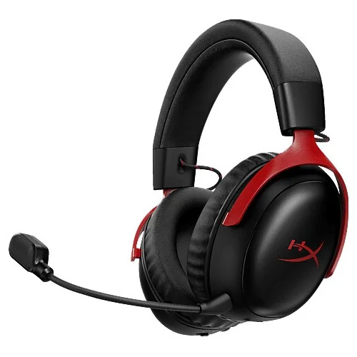 HyperX Cloud III S trådlöst gamingheadset, svart/röd, bild 4
