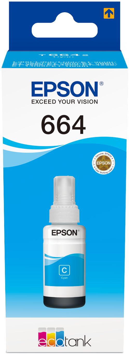 Epson EcoTank T6642 70 Ml, cyan bläckflaska, bild 4