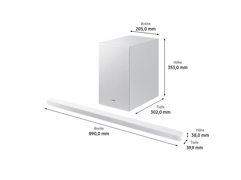 Samsung HW-S701D soundbar 3.1 kanaler Dolby Atmos, vit