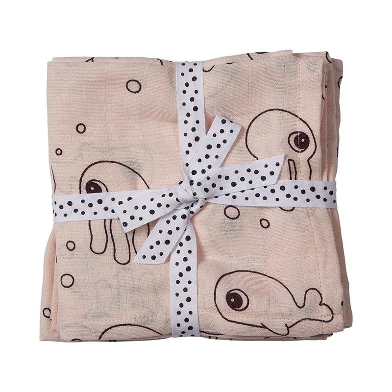 Done by Deer burp cloth 2-pack, sea friends powder