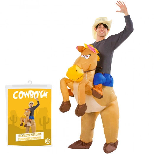 Uppblåsbar Maskeraddräkt Cowboy