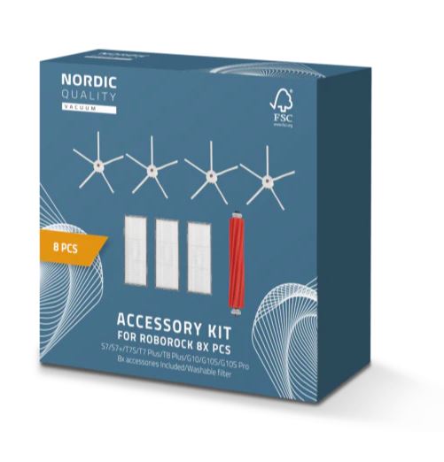 Nordic Quality Robotdammsugare 8 Pcs Kit for Roborock, bild 2