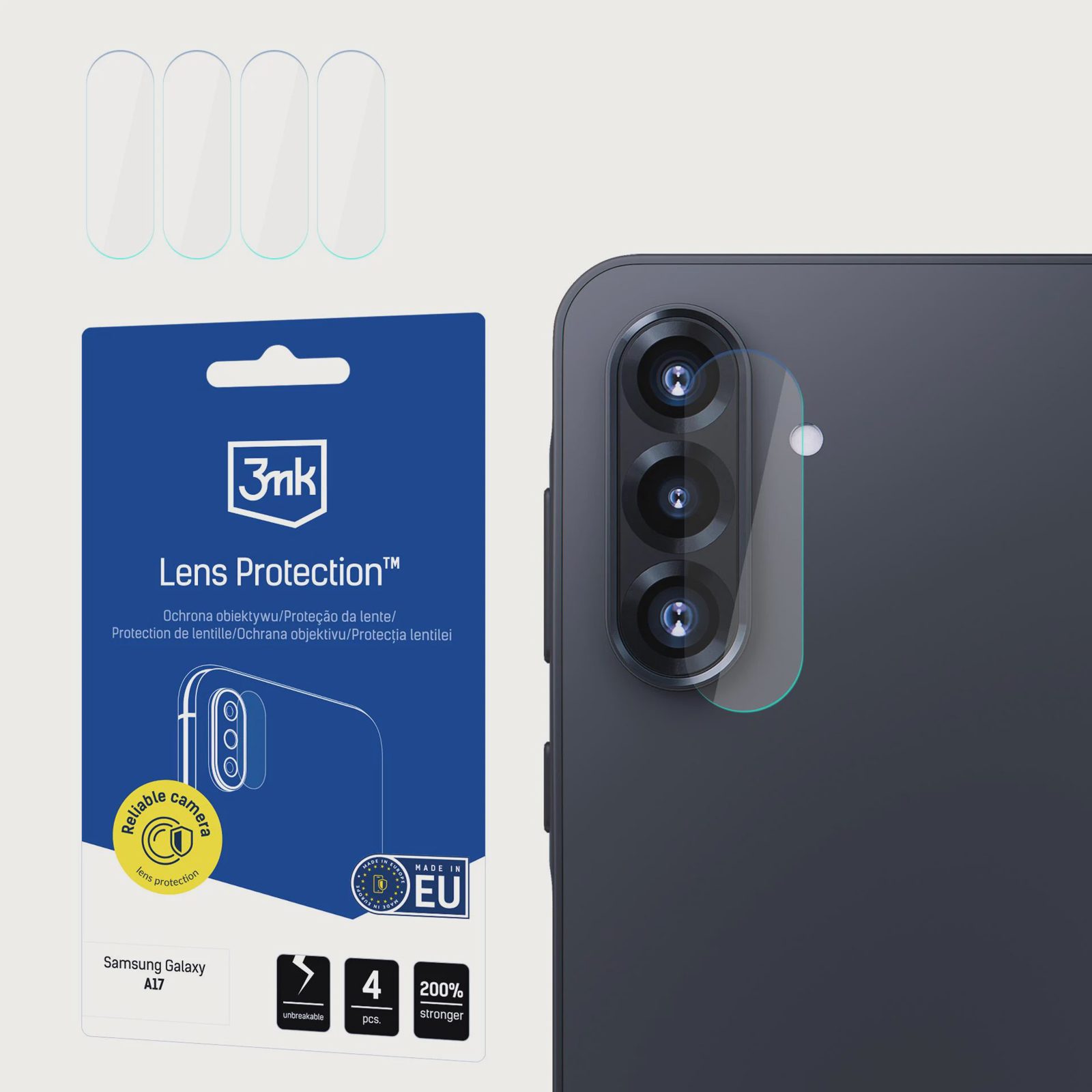 3mk Linsskydd i glas för Samsung Galaxy A17 5G