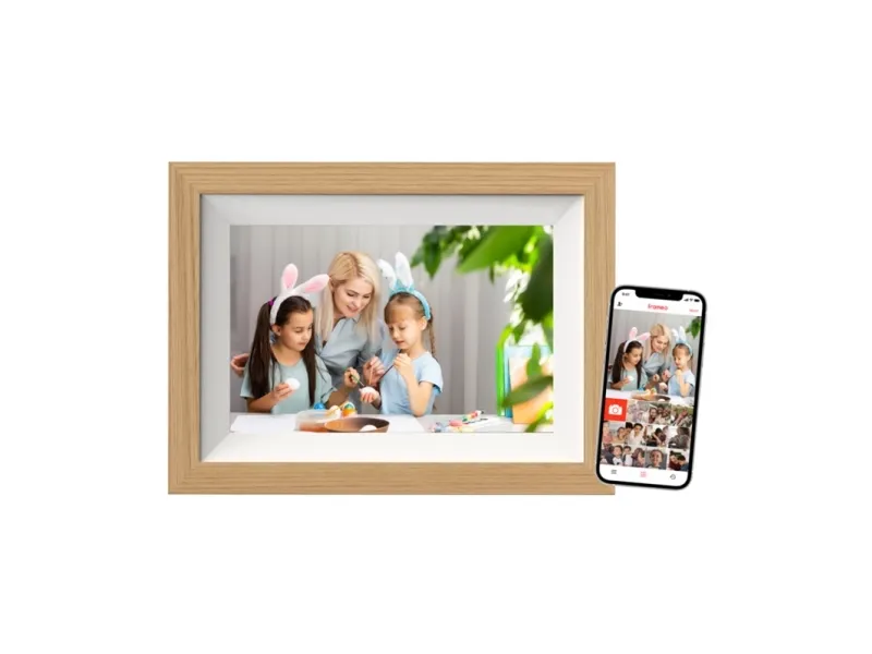 Braun DigiFrame 10W digital fotoram 10,1 1280 x 800 WiFi, bokträ