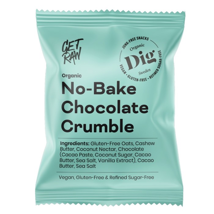 Dig GET RAW Organic No-Bake Chocolate Crumble 35 g