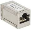 Skarvkontakt Cat6a LogiLink RJ45 Inline Coupler, FTP (skärmad), hona-hona - Silver