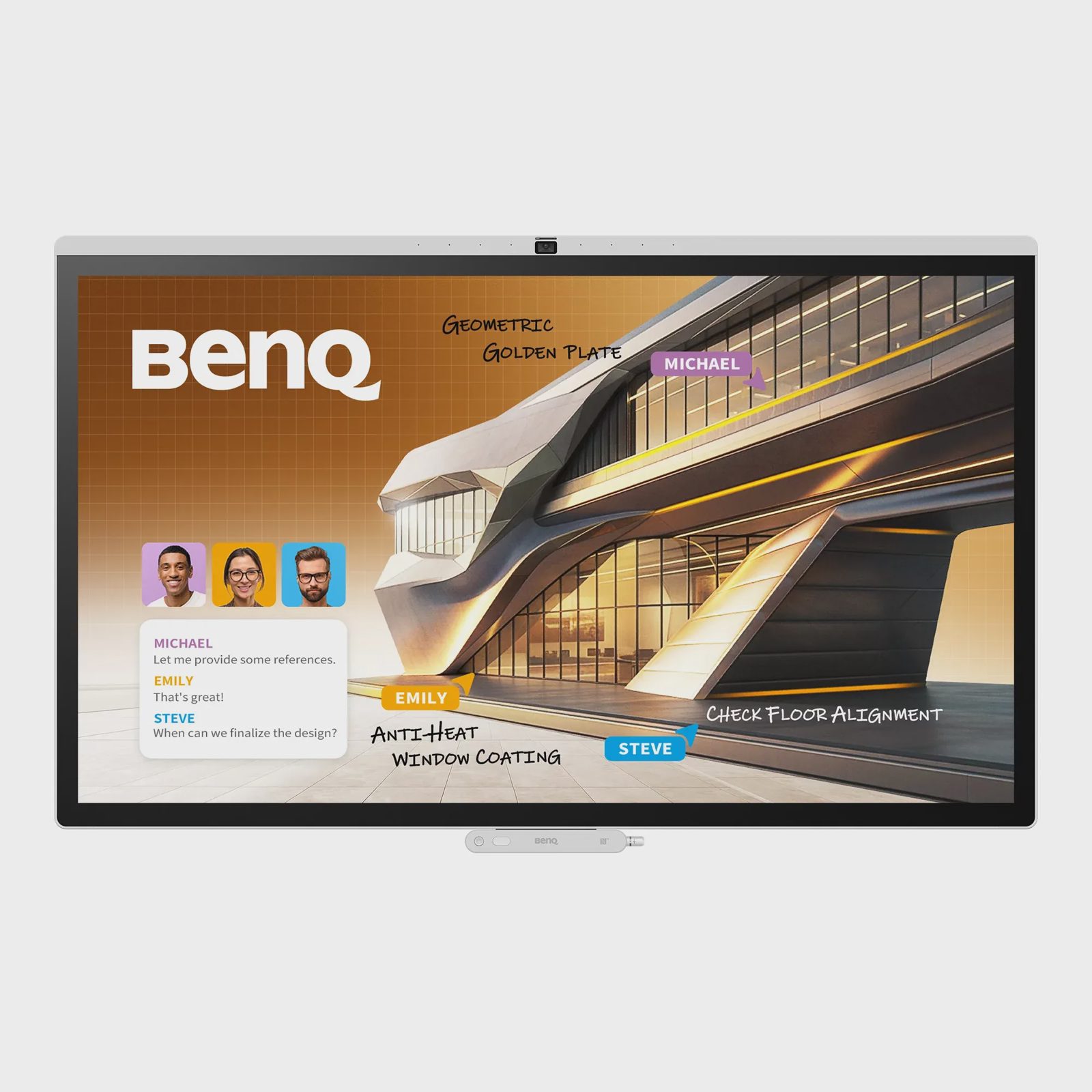 BenQ CP5505, 139,7 cm (55), 1209,6 x 680,4 mm, 450 cd/m², 3840 x 2160 pixlar, 4K Ultra HD, ADS