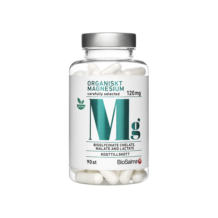 BioSalma Organiskt Magnesium 120 mg , 90 kaps, bild 2