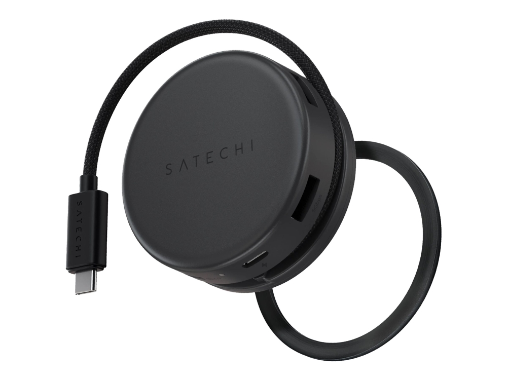 Satechi OntheGo 7-i-1 Multiport Adapter Svart