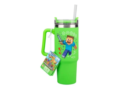 Minecraft Green 900ml Multiway Travel Cup Straw, bild 2