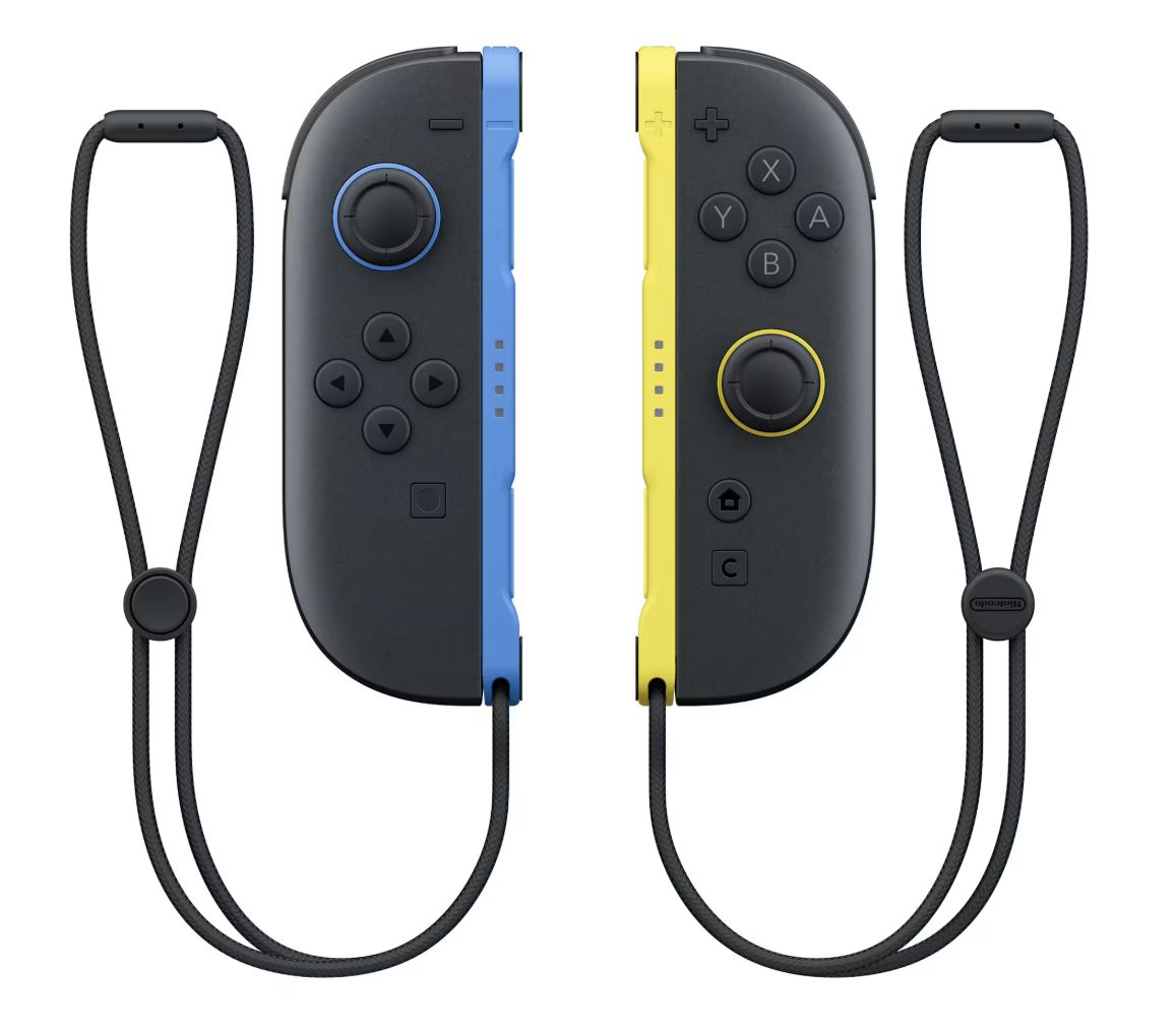 Nintendo Joy-Con handkontrollpar, blå / ljusgul, bild 2