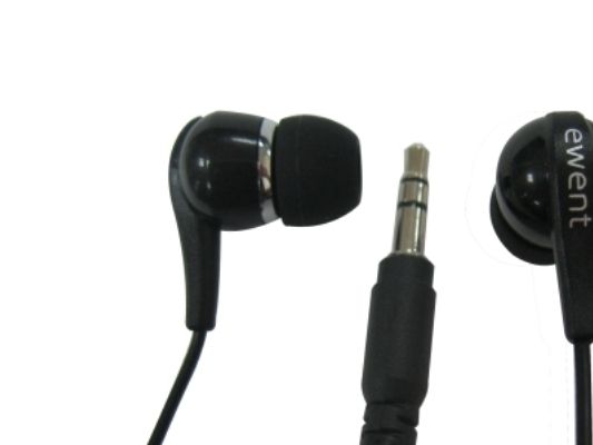 Ewent EW3584, Kabel, 20 - 20000 hz, Musik, Hörlurar, Svart