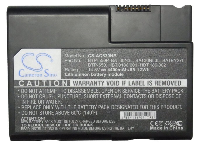 Batteri till Laptop, Bärbar dator för Acer TravelMate 275, TravelMate 273 m.fl., bild 3