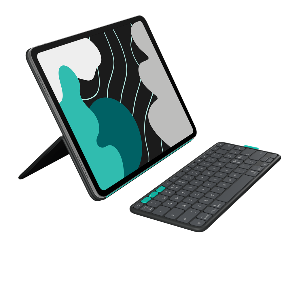 Logitech Flip Folio iPad Pro 13”/iPad Air 13” tangentbord för surfplatta (svart), bild 4