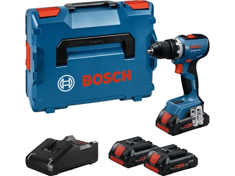 Bosch GSR 18V-65 batteridriven borrskruvdragare 06019N3208, 3 x 4,0 Ah