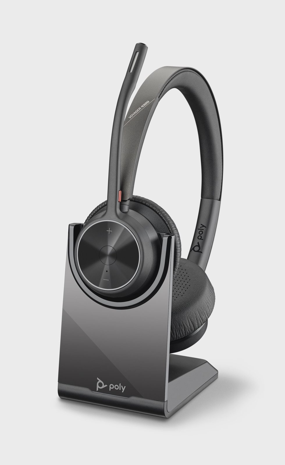 HP Poly Voyager 4320 UC headset med BT700 och stativ