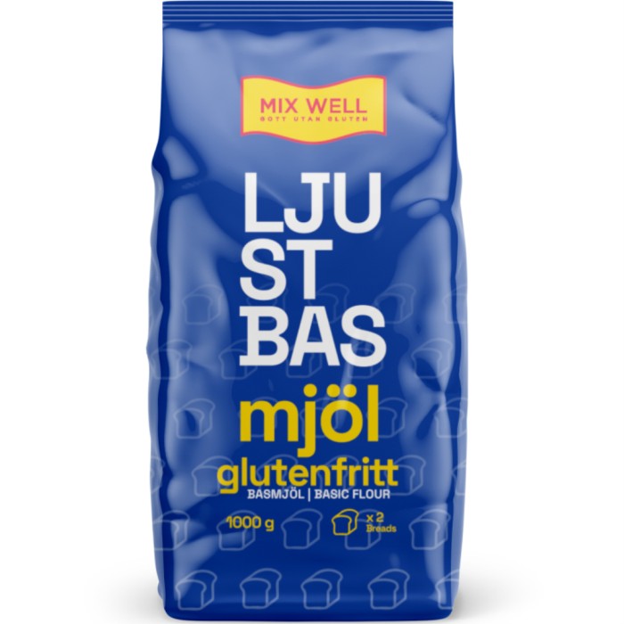 MixWell Ljust basmjöl glutenfritt 1000 g