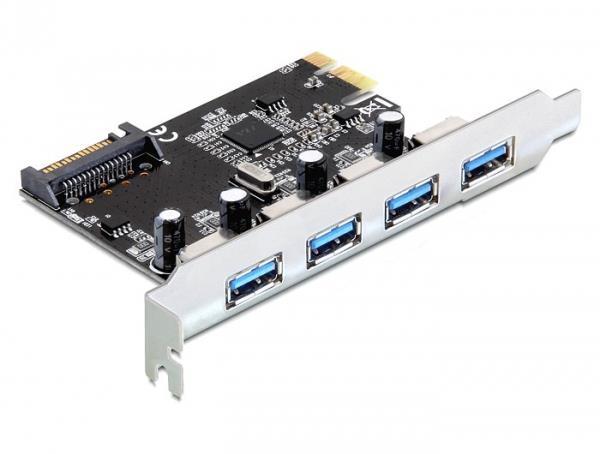 DeLOCK PCI-Express 4 USB3, Typ A, SATA-power, bild 5