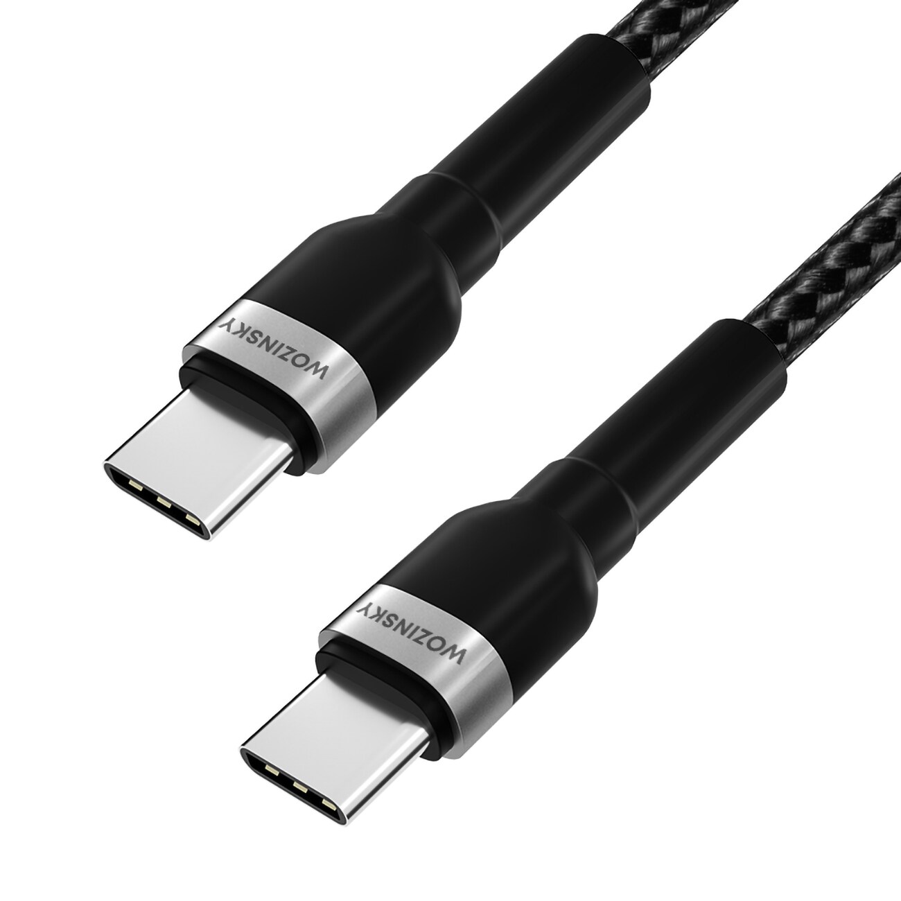 Wozinsky USB-C till USB-C kabel 65W PD, 1m - Svart, bild 3