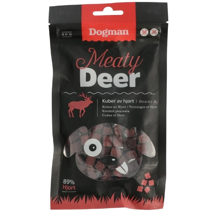 Dogman Kuber av Hjort 80 g