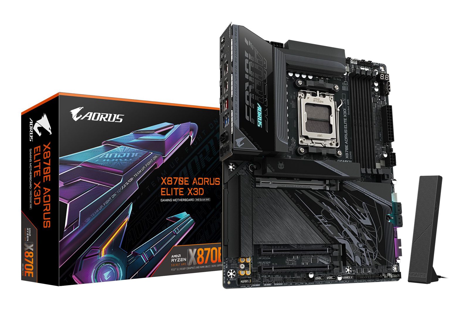 Gigabyte X870E AORUS ELITE X3D moderkort, bild 2