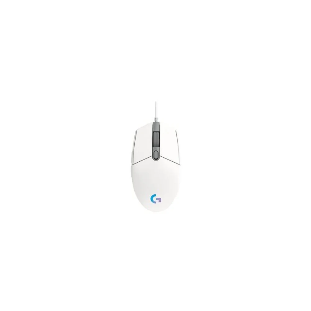Logitech G203 Lightsync gaming mus (vit)
