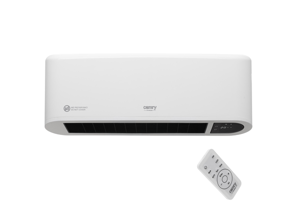 Camry CR 7753 värmefläkt 2000 W LED-display IP22, vit