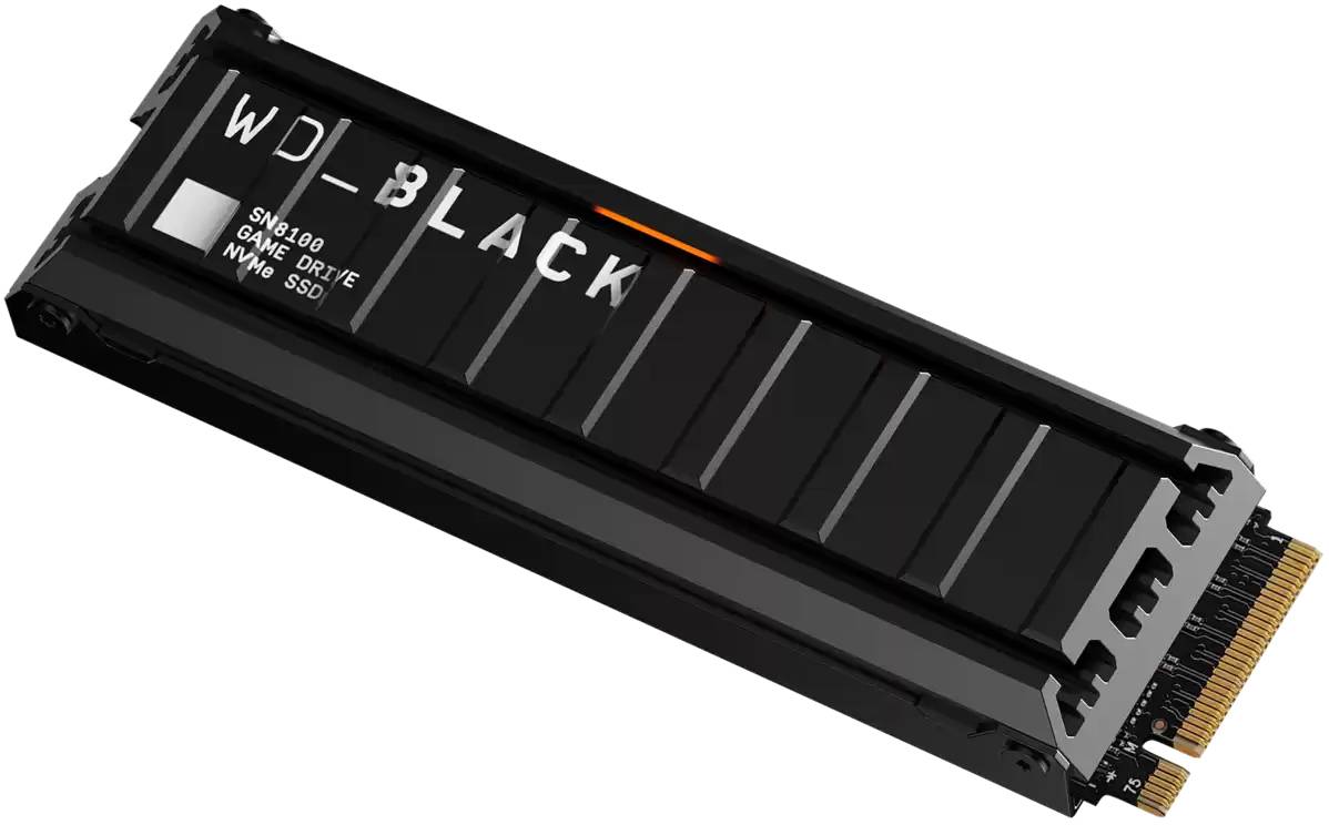 2 TB WD Black SN8100 SSD, M.2 2280 NVMe PCIe Gen.5, med kylfläns, bild 3