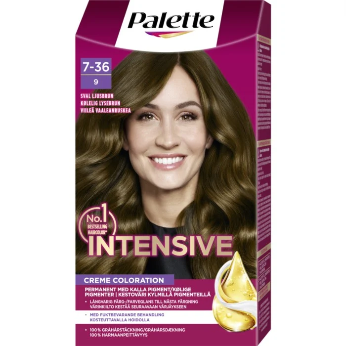 Palette Intensive Creme Coloration 7-36 Frozen Light Brown, bild 2