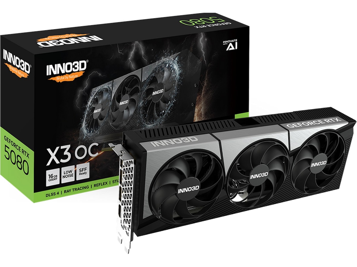 Inno3D GeForce RTX 5080 X3 OC 16 GB GDDR7, HDMI/3xDP