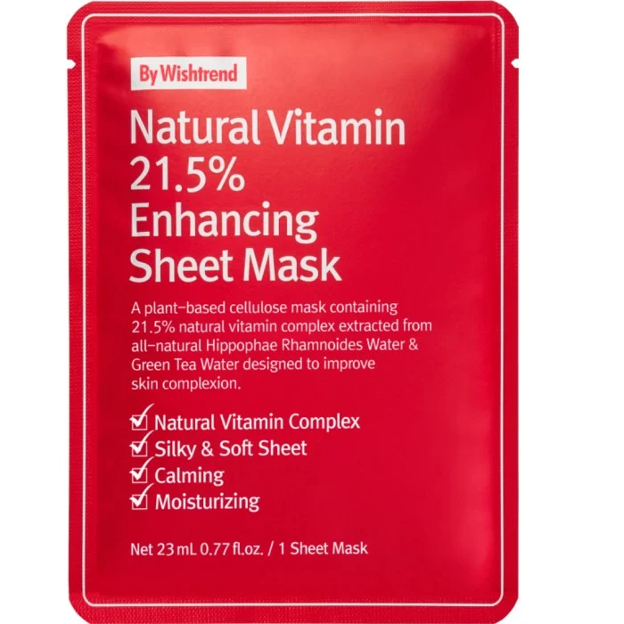 By Wishtrend Natural Vitamin 21,5% Enhancing Sheet Mask, bild 4