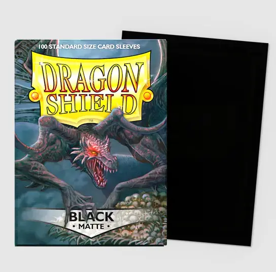 Dragon Shield Matte Sleeves Black 63x88 mm (100 in box)