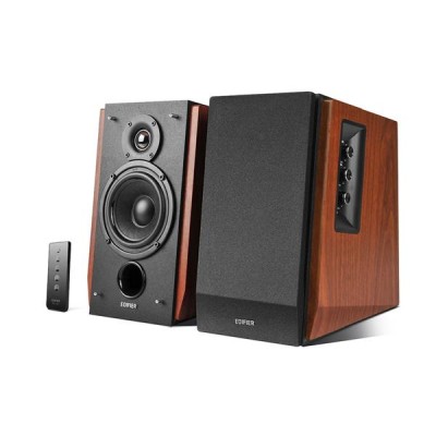 Edifier R1700BT, 2x33W RMS, Bluetooth, med fjärrkontroll - Brun