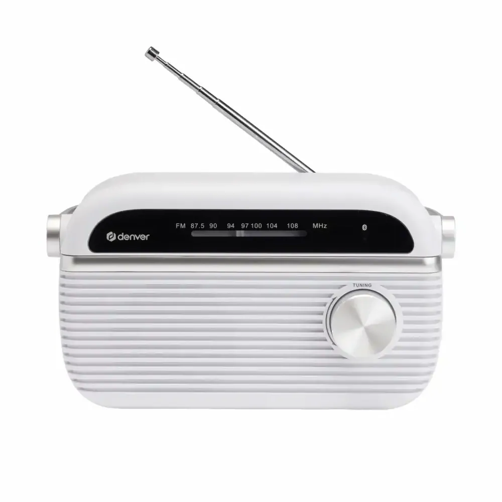 DENVER TRB-67W - FM analogue radio with Bluetooth function - white, bild 2