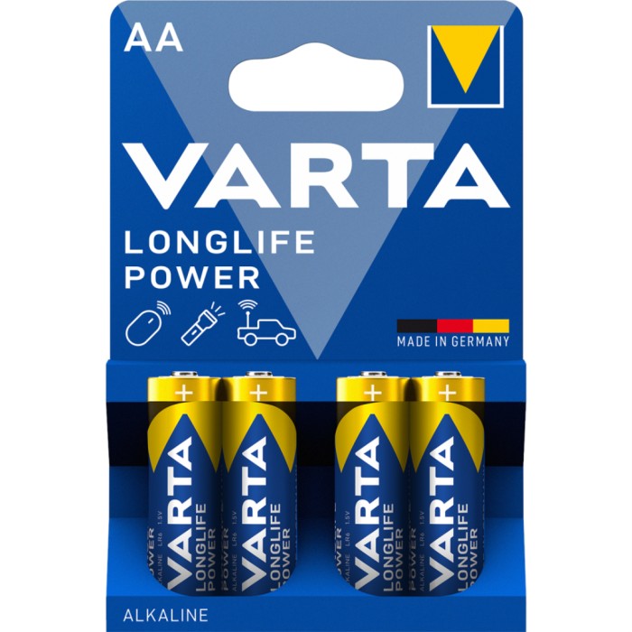 VARTA Longlife Power AA-batteri, 4 st