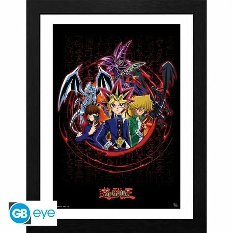YU-GI-OH! - Framed print "Joey Yugi Kaiba" (30x40 cm)