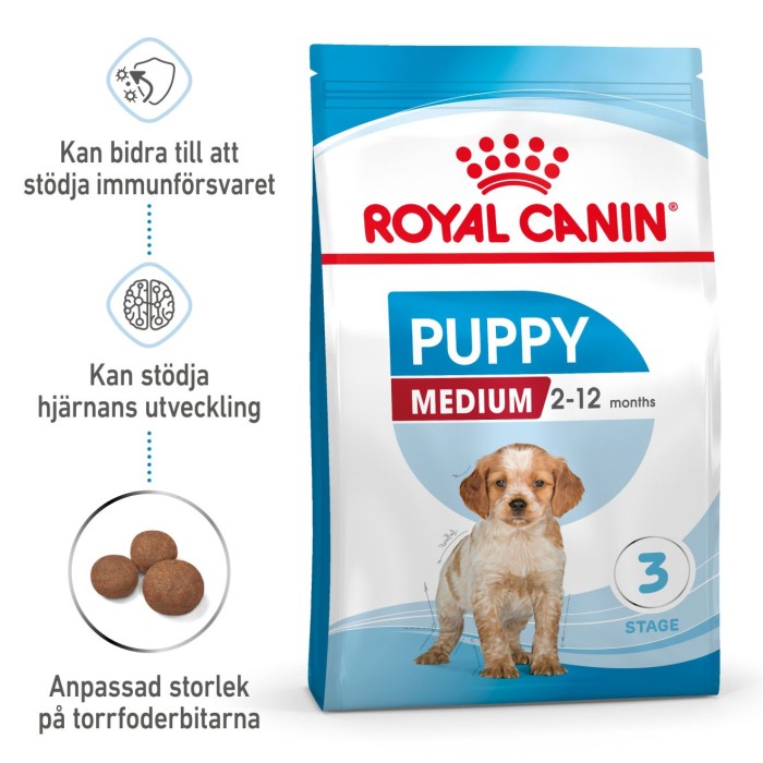 Royal Canin Medium Puppy Torrfoder för hundvalp 15 kg