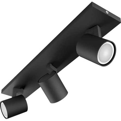 Philips Hue WA Runner Triple 3x4.2W spotlight, svart + dimmer